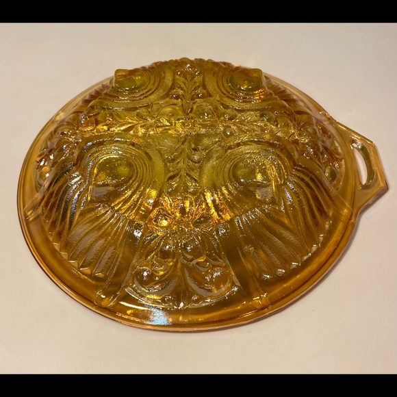 Vintage Indiana Glass Iridescent Relish Dish - Picture 7 of 9